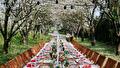 Feestelijke lange tafel